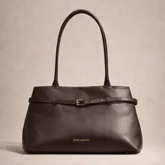 CHOPI MARTINO - Bolso Ginevra Cuero Chocolate 100% Cuero