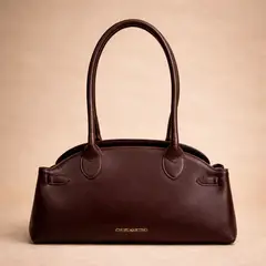 CHOPI MARTINO - Bolso Aurora Cuero Chocolate 100% Cuero