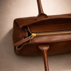 CHOPI MARTINO - Bolso Aurora Cuero Castaño 100% Cuero