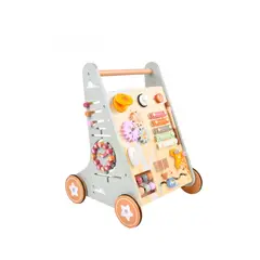 BABYLUNA - Andador Caminador Correpasillo Madera Multifuncional Con Juegos Didácticos