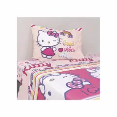 WINDSOR - Sabana 1.5 plaza infantil microfibra hello kitty sparkle
