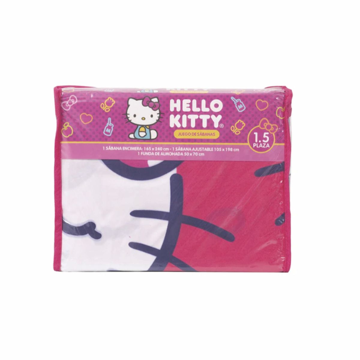 WINDSOR - sabana 1.5 plaza infantil microfibra hello kitty sparkle