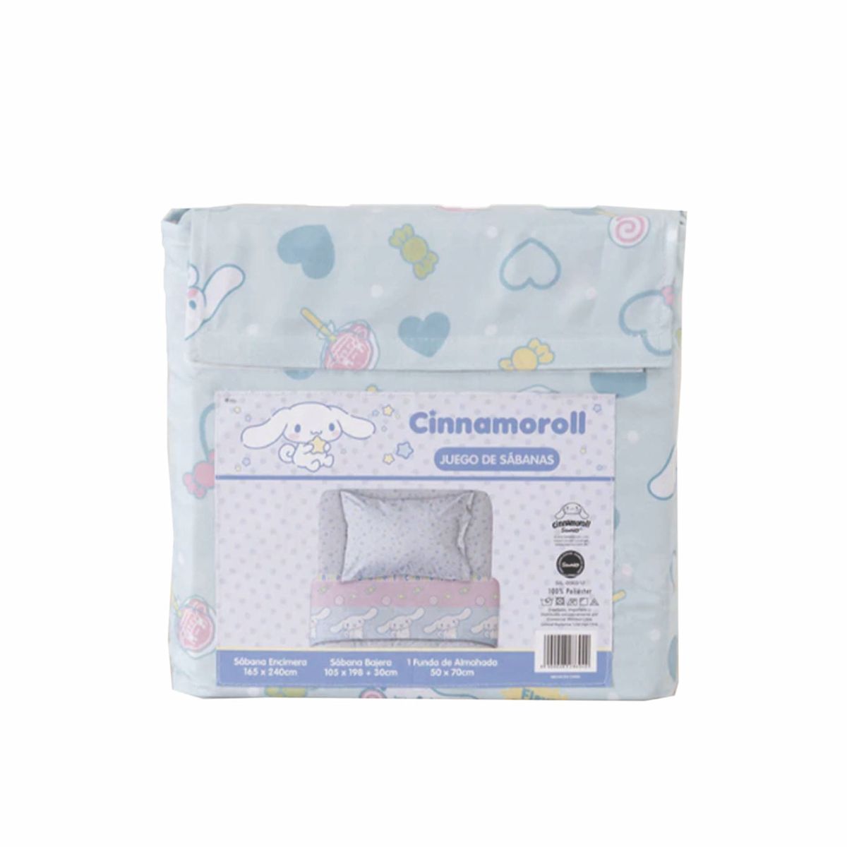 WINDSOR - sabana 1.5 plaza infantil microfibra Cinnamoroll