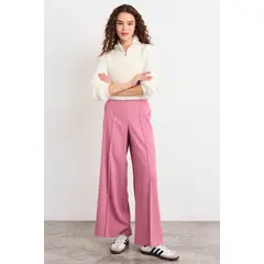 IO - Pantalon Liso Mujer Rosa
