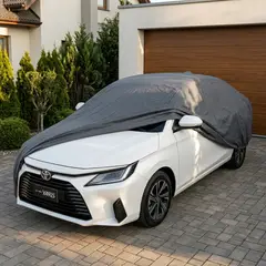 ARMONIA - Funda Cubre Auto Gris Plomo Protectora Modelo - Yaris Sedan