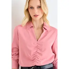 ASH - Blusa Semiformal Mujer Rosado