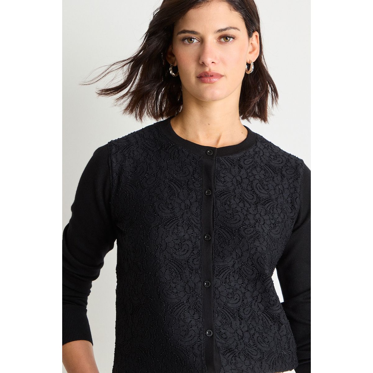 ASH - Chaleco Liso Mujer Negro Ash