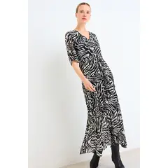 ASH - Vestido Fantasia Largo Mujer Negro