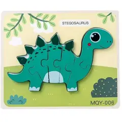 VATYERTY - Rompecabezas de dinosaurio estegosaurio de Extrokids