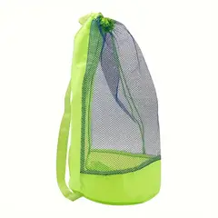 VATYERTY - Grupo seco rápido bolsas de juguete de playa de gran malla Azul