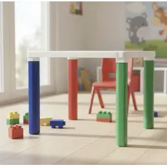 GENERICO - Mesa Infantil Plástica Estudio Juego Desmontable Niños Niñas