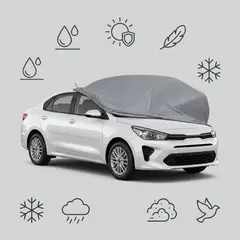 ARMONIA - Funda Cubre Auto Gris Plomo Protectora - modelo Kia 4  7EF