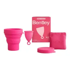 BENTLEY - Kit Copa Menstrual Ecofriendly + Vaso Esterilizador Talla XS