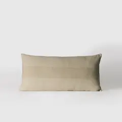 LOUNGE - Cojín Mujer Líneas Bordadas 30 cm x 60 cm Beige