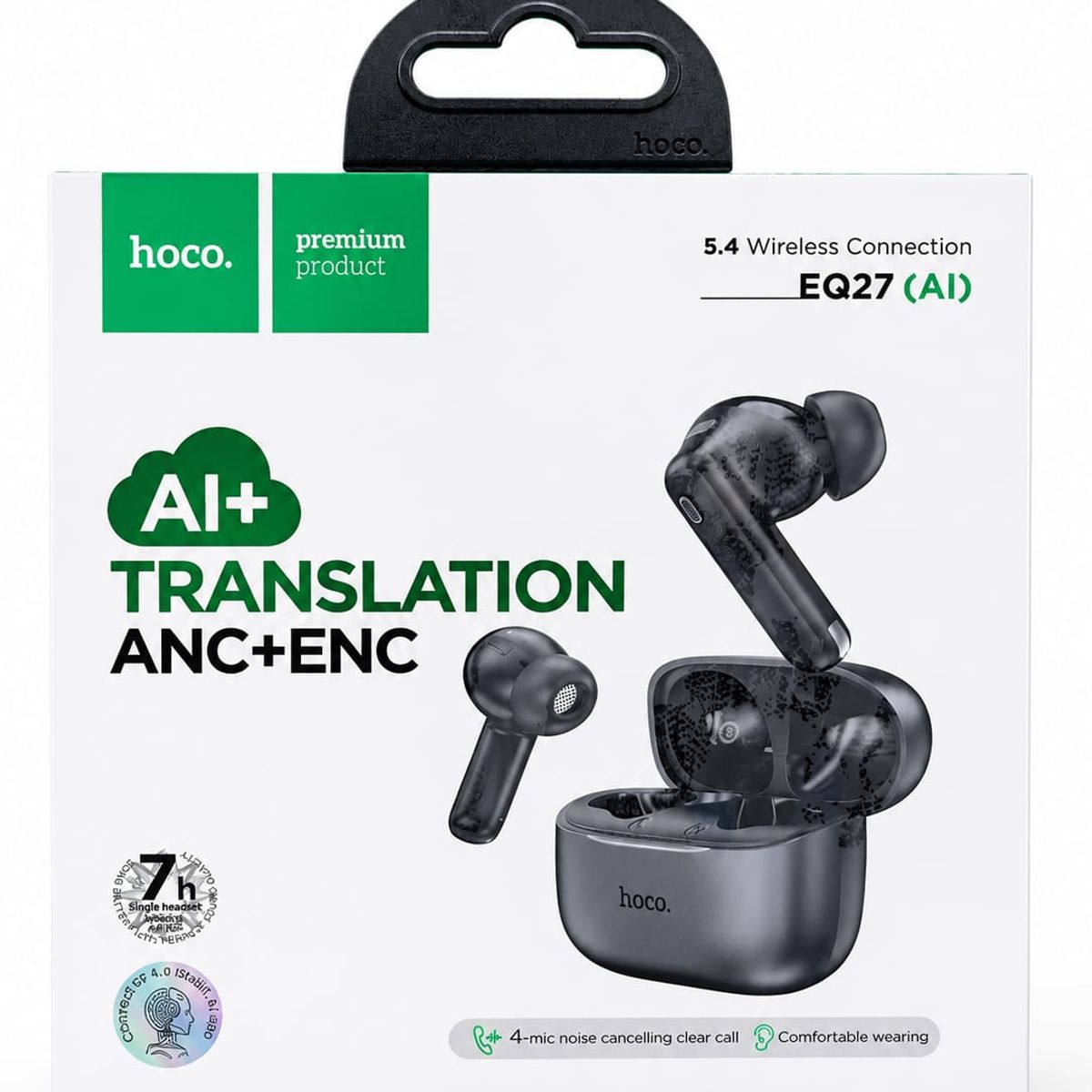 HOCO - Audífono Inalámbrico Hoco EQ27 AI ANC+ENC