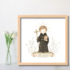 LAFANTINA - CUADRO RELIGIOSO BAUTIZO COMUNIÓN SAN BENITO