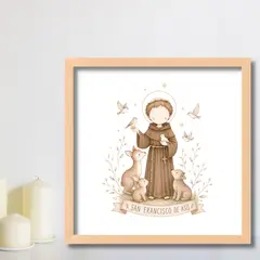 LAFANTINA - CUADRO RELIGIOSO BAUTIZO COMUNIÓN SAN FRANCISCO DE ASÍS