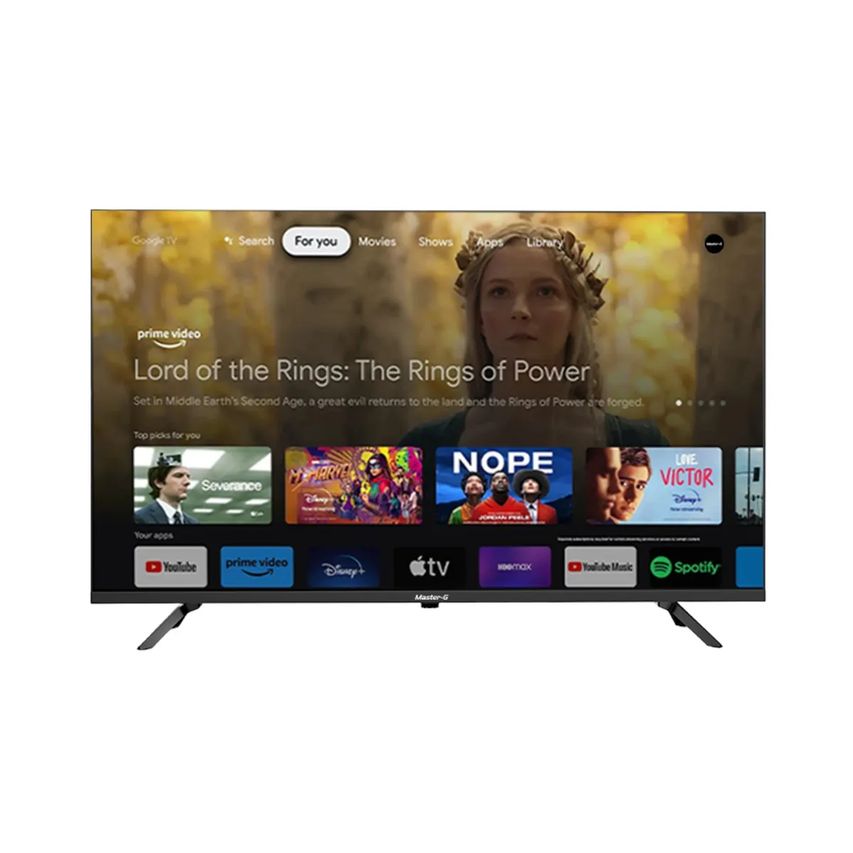MASTER G - Smart TV Led 40" Google TV Full HD Bluetooth MGG40FFK5 Master-G