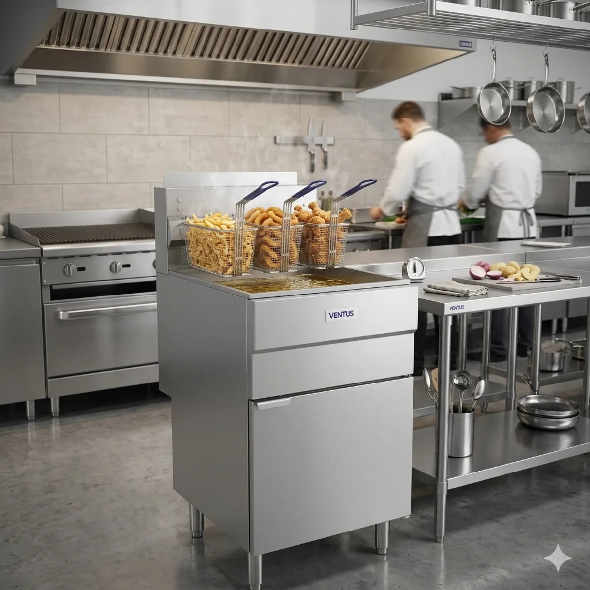 VENTUS - Freidora A Gas Ventus 37 Litros Alta Producción GLP