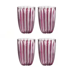 GUZZINI - Set 4 Vasos Dolcevita Amatista