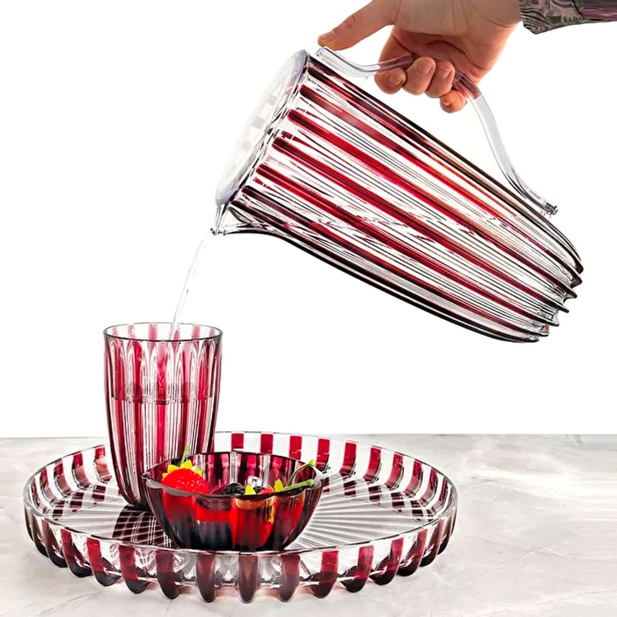 GUZZINI - Set 4 Vasos Dolcevita Amatista