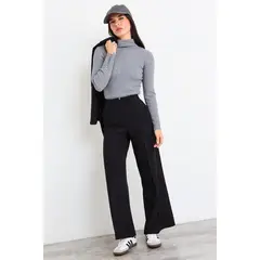 IO - Pantalon Liso Mujer Negro