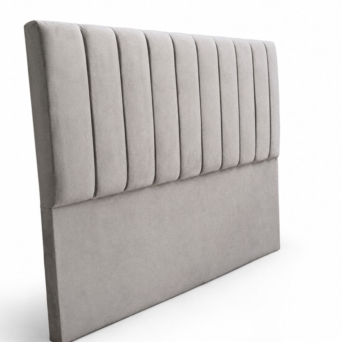 GENERICO - Respaldo De Cama 2 Plazas Gris Claro Turin