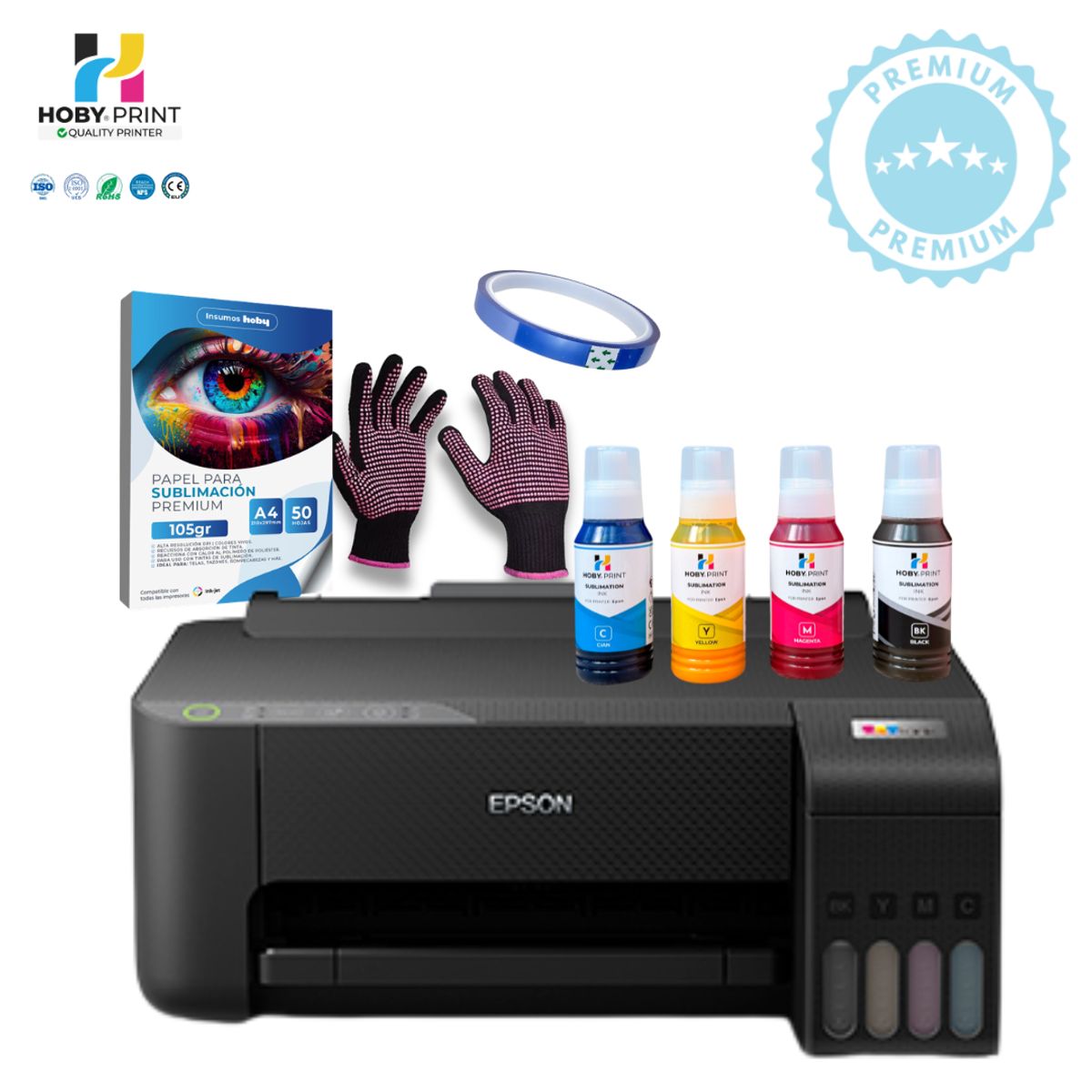 EPSON - IMPRESORA EPSON L1250 + insumos de sublimación K336
