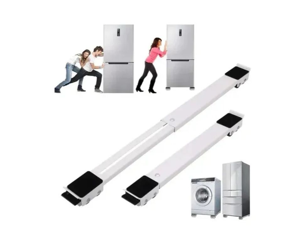 IRM Pack 2 Ruedas Deslizadoras Lavadora Refrigerador Muebles Ajustable 227kg Antideslizante