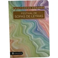 LATINBOOKS - Libro Pasatiempos Dorados -Festival De Sopas De Letras