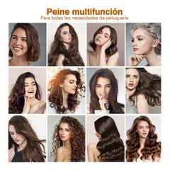 GENERICO - Cepillo Secador Y Rizador De Cabello Multifuncional 5 En 1