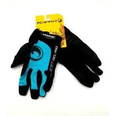 KAPRA - GUANTE LOGO BLACKCYAN