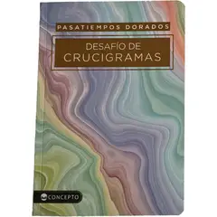 LATINBOOKS - Libro Pasatiempos Dorados -Desafío De Crucigramas