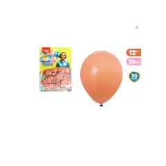 GENERICO - Globos Latex Vintage Naranjo 30Cm 20 Unidades