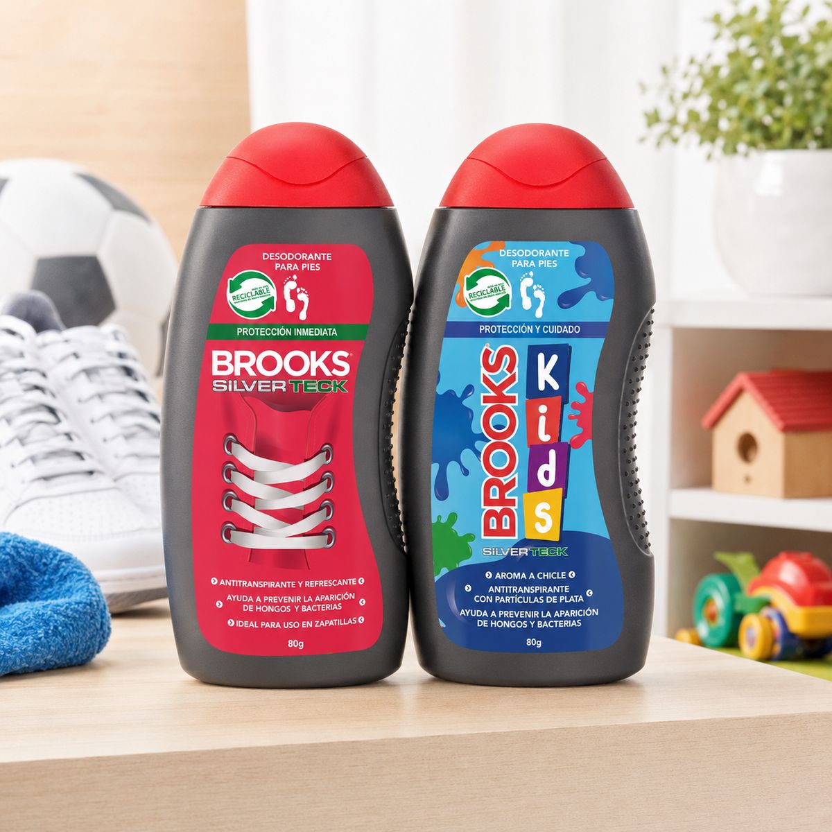 BROOKS - Talco Kids 80gr + Talco Zapatillas 80gr