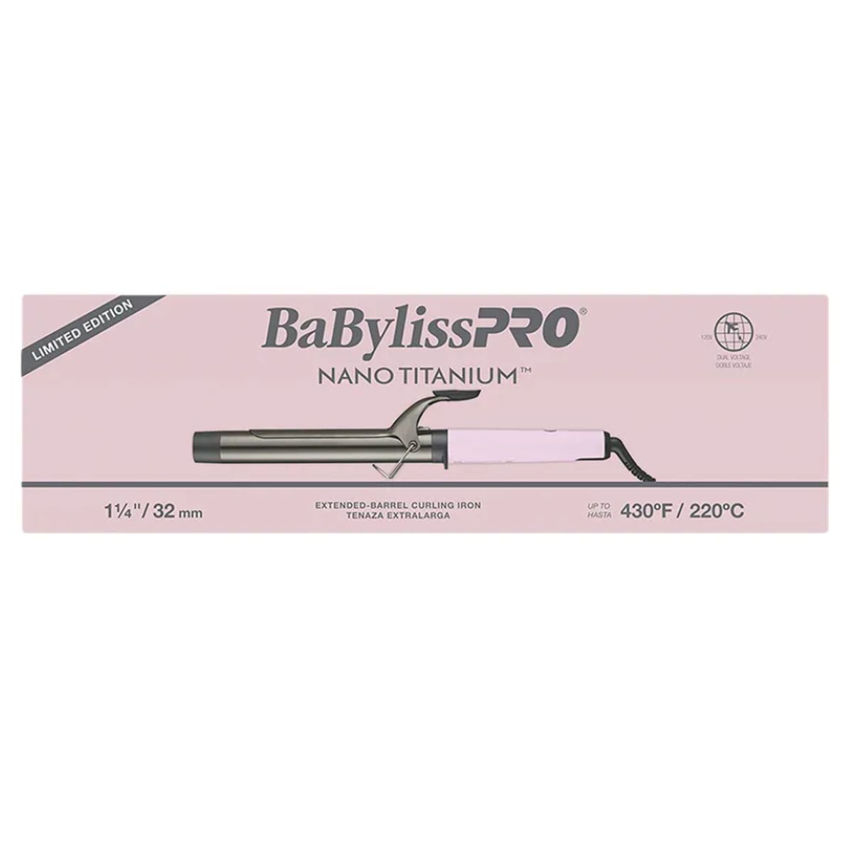 BABYLISS PRO - Ondulador Extralargo 32Mm Babylisspro Rosa