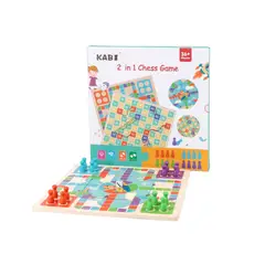 OEM - JUEGO DE MESA LUDO Y ESCALERA  2 EN 1