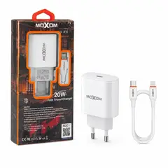 MOXOM - Cargador 20W USB C PD Con Cable Lightning 1 Metro