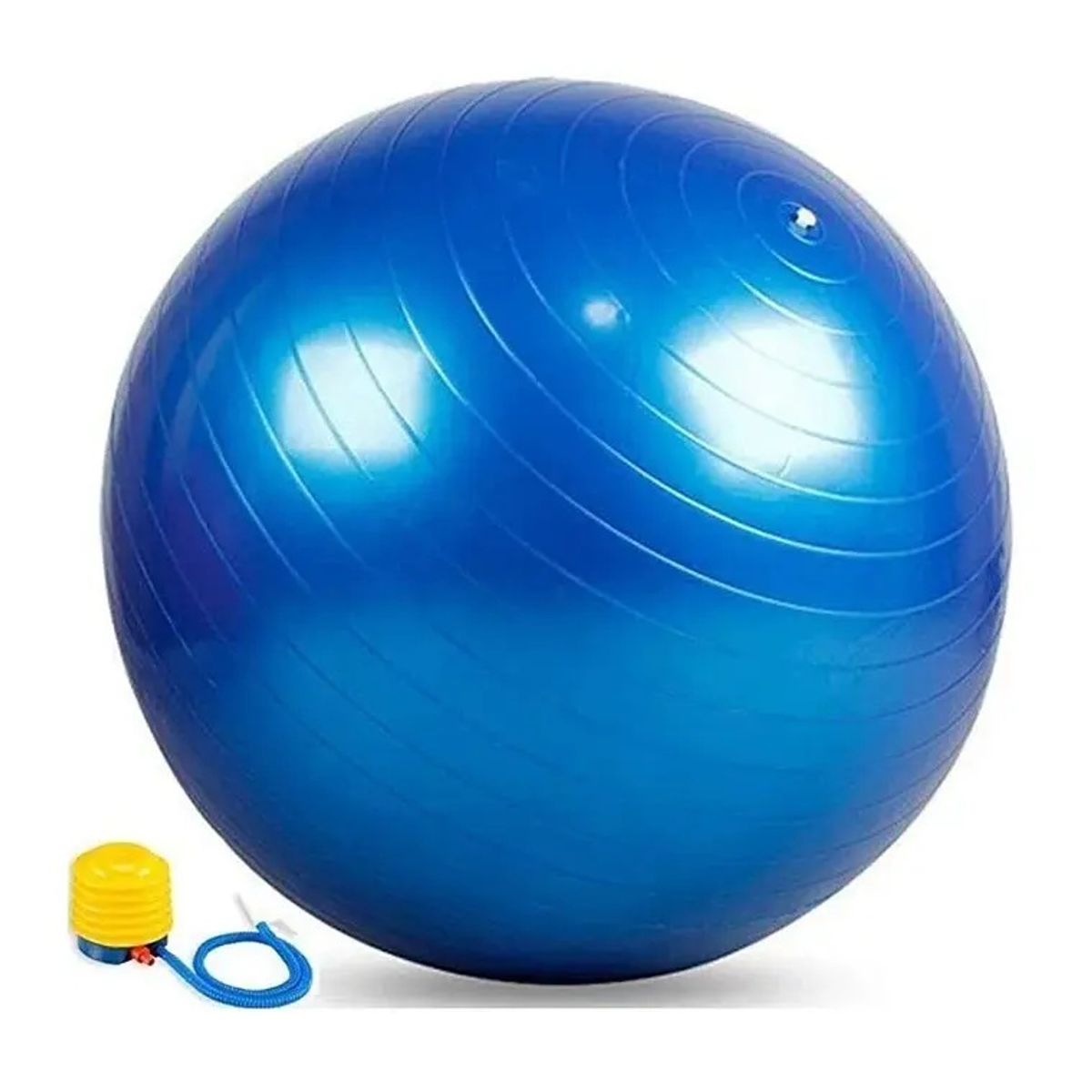 GENERICO - Balón de Pilates Yoga + Inflador Color Azul