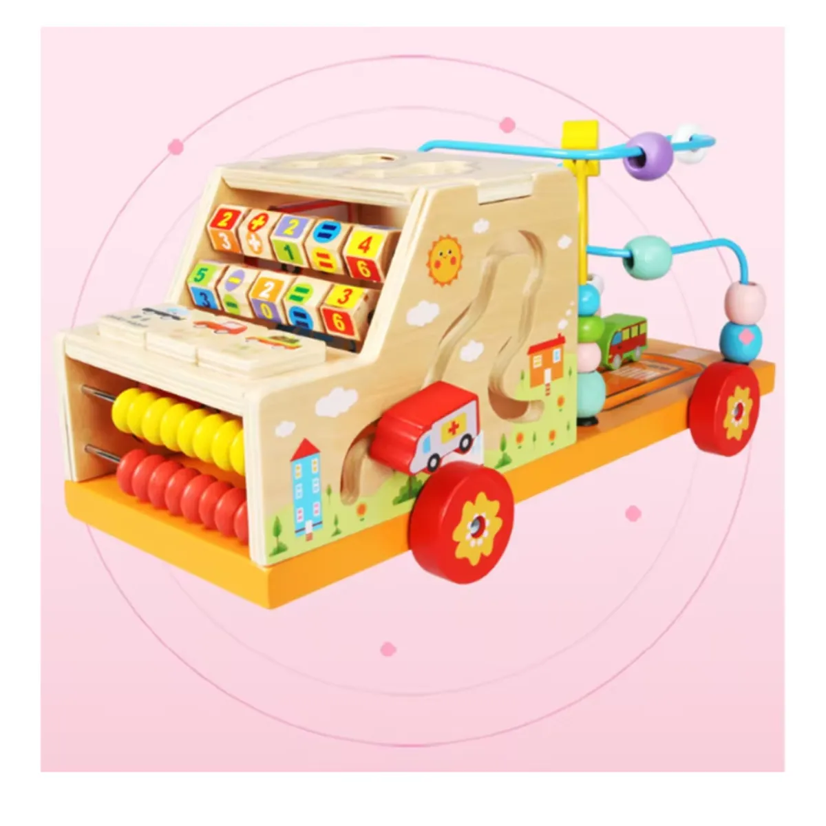 OEM - JUGUETE DIDACTICO CAMION MULTIFUNCIONAL MONTESSORI