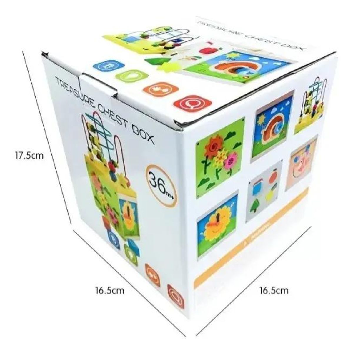 GENERICO - Cubo Didáctico de Madera para Bebé Infantil