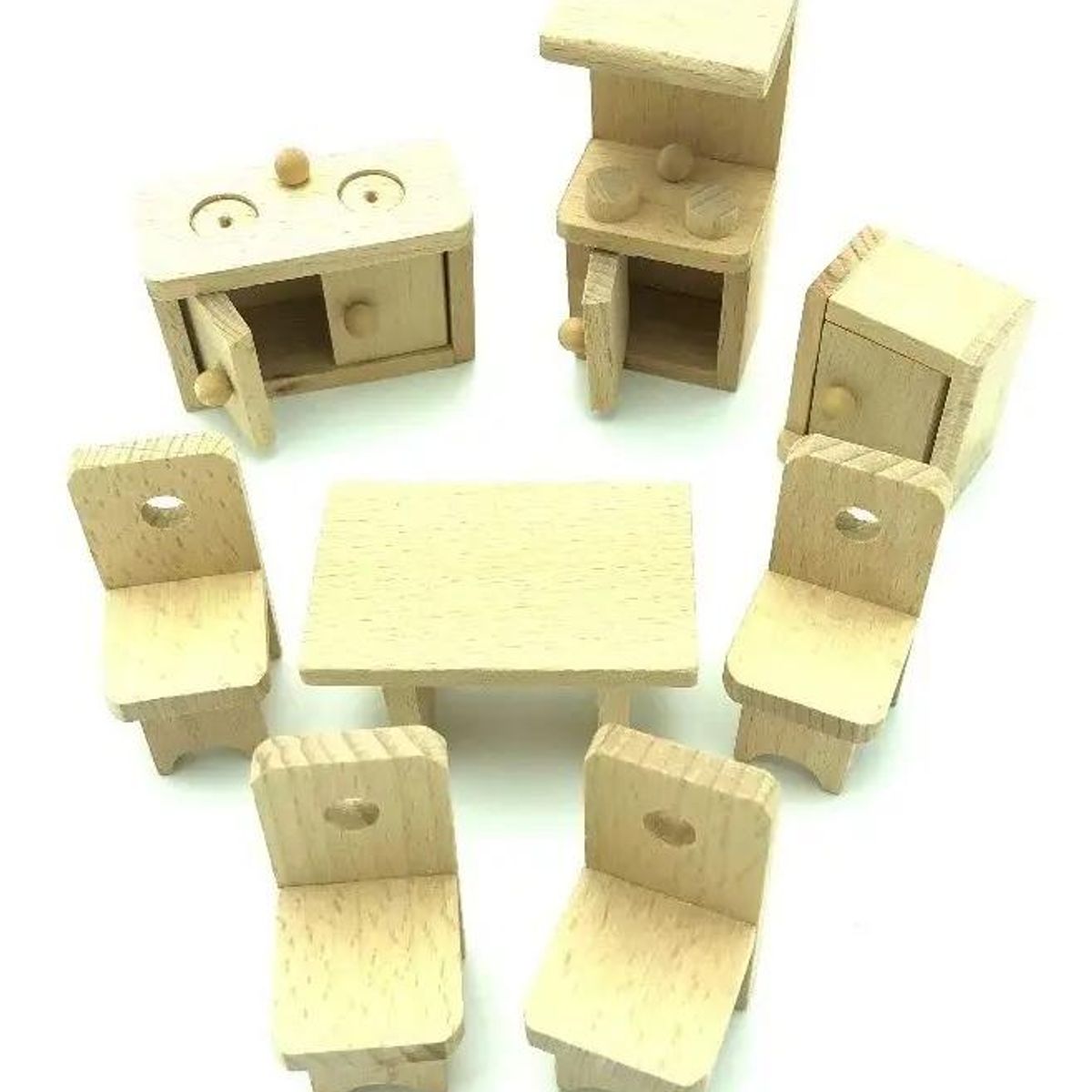GENERICO - Mini mueble de madera estilo Montessori para niños