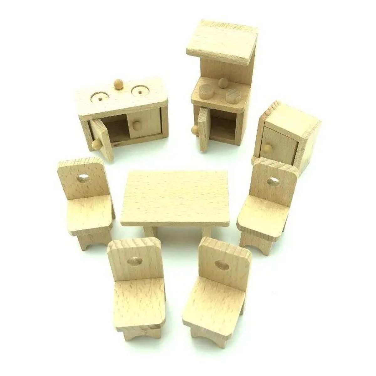 GENERICO - Mini mueble de madera estilo Montessori para niños