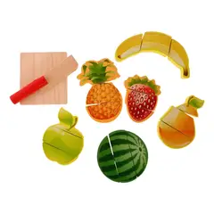 GENERICO - Bloques de Madera para Porcionar Frutas