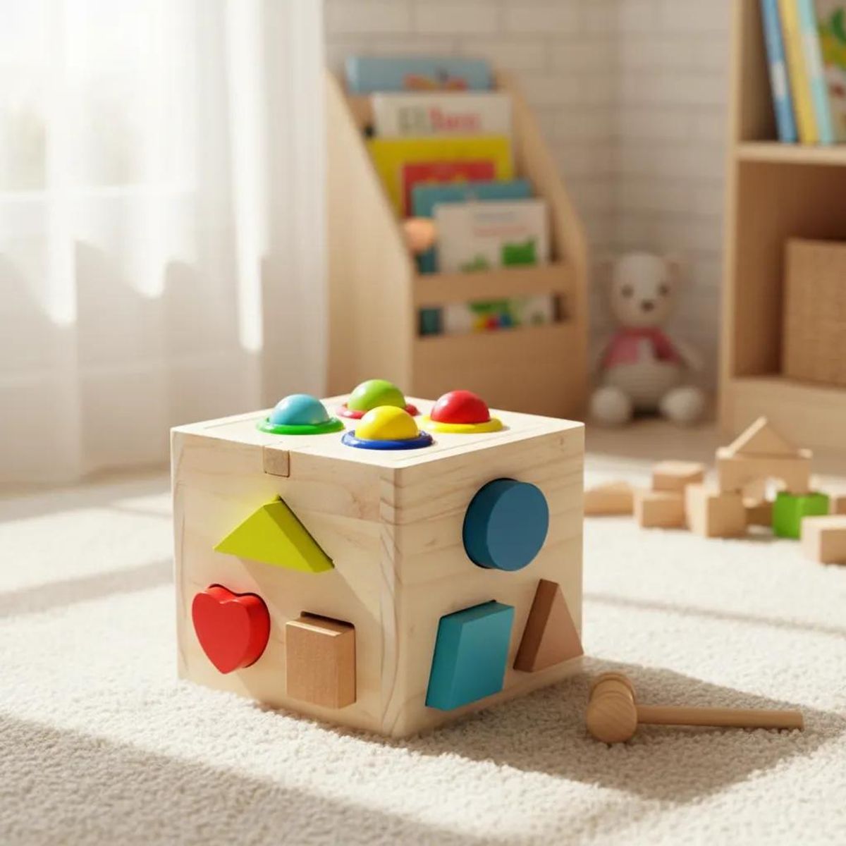 GENERICO - Torre de Cubos de Encaje en Madera Pack 2