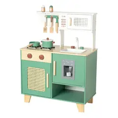 GENERICO - Cocina de madera para niños con horno de juguete