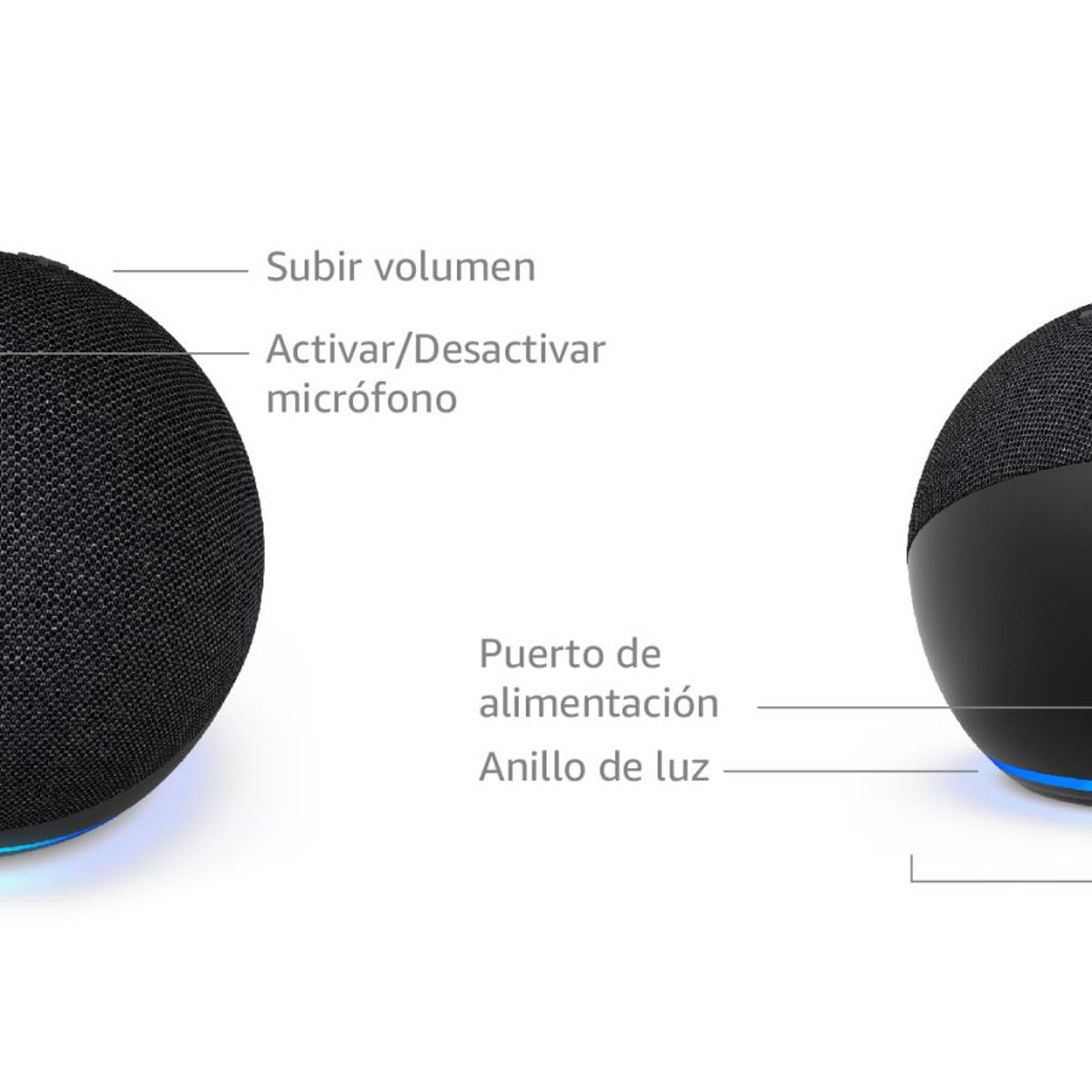 AMAZON - Alexa echo dot 5 Gen Asistente de Voz - Negro