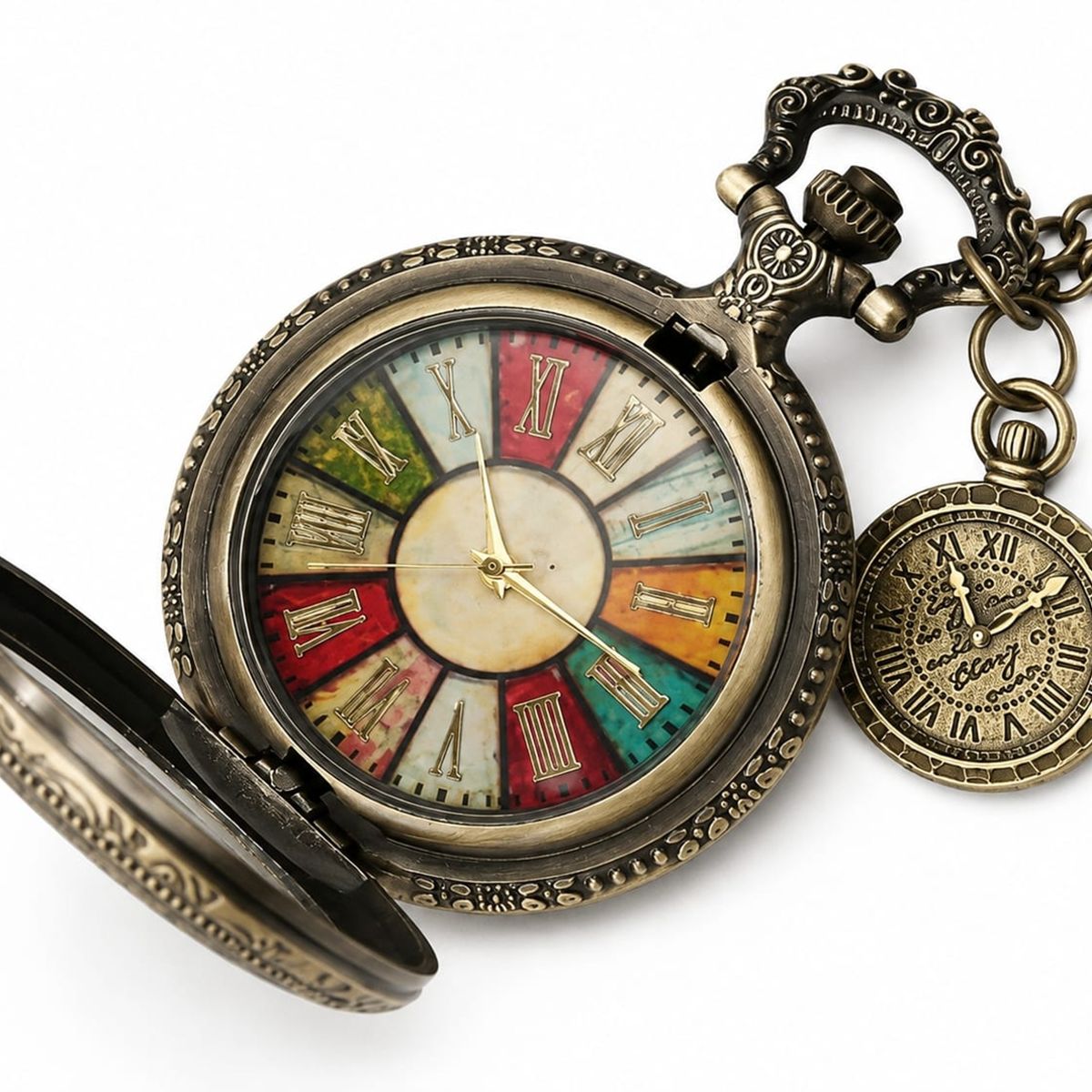 RELOJ DE BOLSILLO STEAMPUNK   BRONCE  VINTAGE, marca GENERICO - Foto Principal