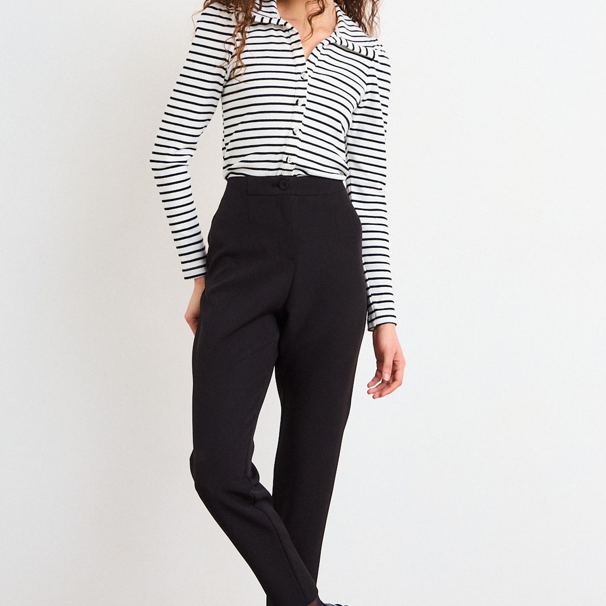 IO - Pantalon Liso Mujer Negro Io