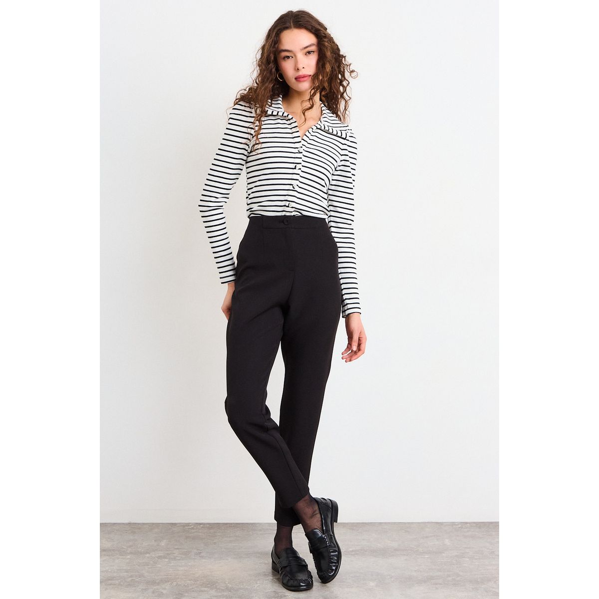 IO - Pantalon Liso Mujer Negro Io